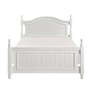 Clementine Full Platform Bed with Twin Trundle in White - B1799F-1R