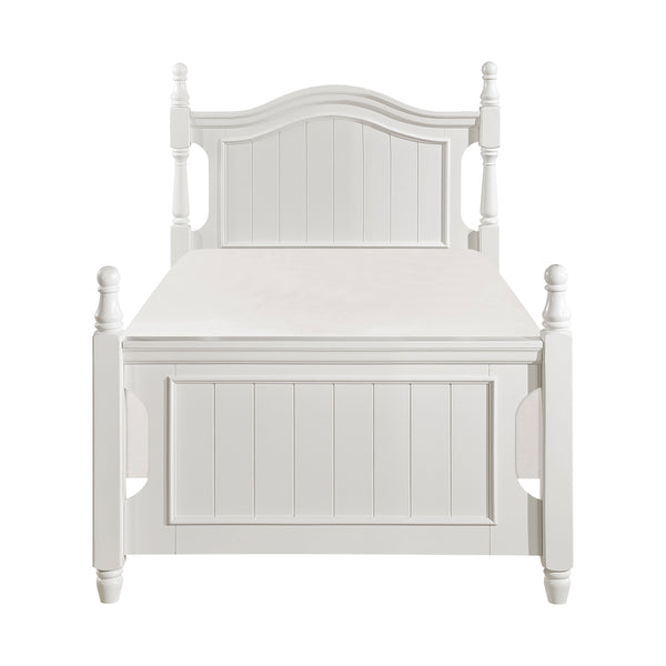 Clementine Twin Platform Bed in White - B1799T-1