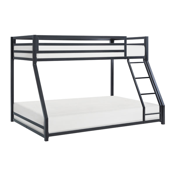 Jovie Twin/Full Bunk Bed in Black - B2010BKTF-1