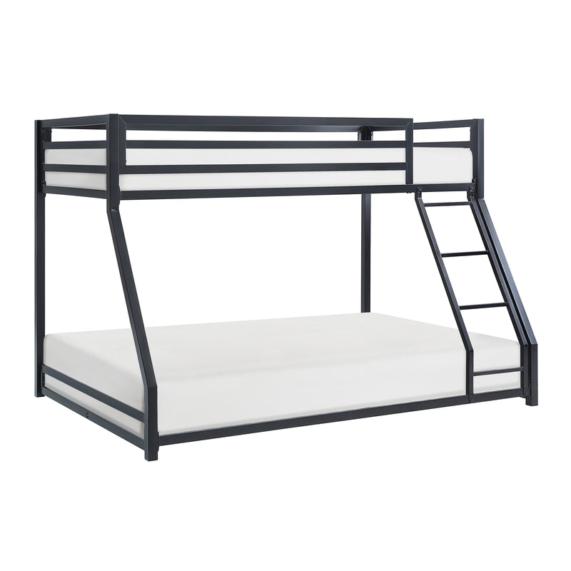 Jovie Twin/Full Bunk Bed in Black - B2010BKTF-1