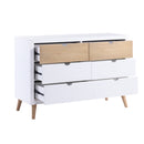 Asker Dresser in Brown/White - B2012-5