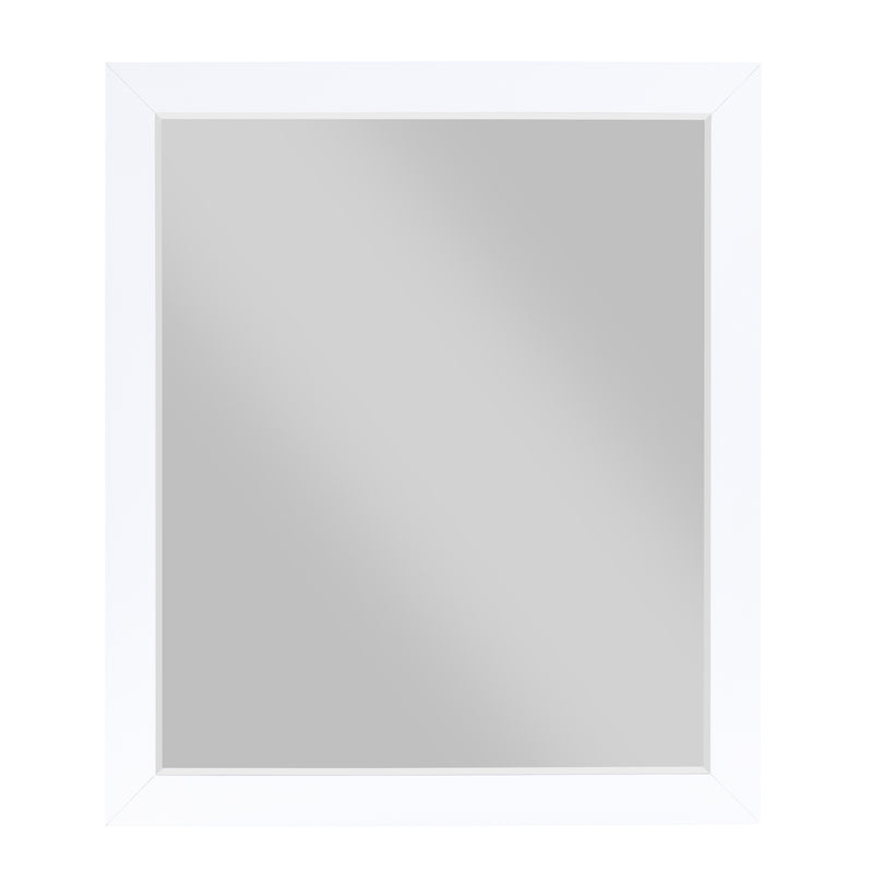 Asker Mirror in Brown/White - B2012-6