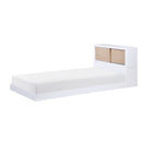 Asker (3) Twin Bookcase Bed in Brown/White - B2012BCT-1*
