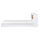 Asker (3) Twin Bookcase Bed in Brown/White - B2012BCT-1*
