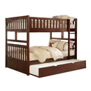 Rowe (4) Full/Full Bunk Bed with Twin Trundle in Cherry - B2013FFDC-1*R