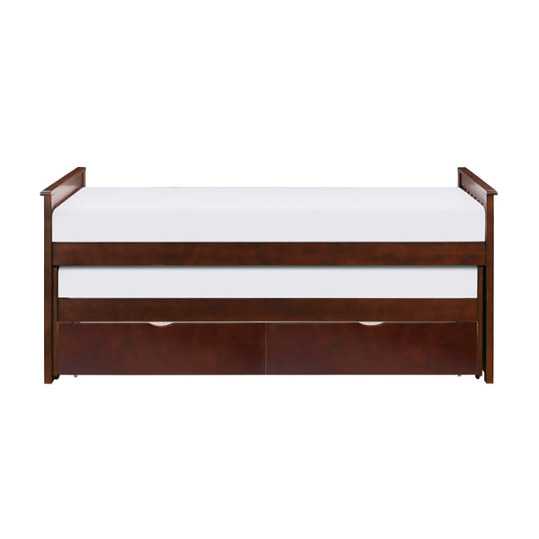Rowe (4) Twin/Twin Bed with Storage Boxes in Cherry - B2013RTDC-1T*