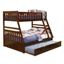 Rowe (4) Twin/Full Bunk Bed with Twin Trundle in Cherry - B2013TFDC-1*R
