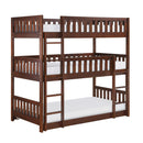 Rowe (3) Triple Bunk Bed in Cherry - B2013TTTDC-1*