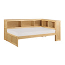 Bartly (3) Twin Bookcase Corner Bed in Natural - B2043BC-1BC*