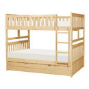 Bartly (4) Full/Full Bunk Bed with Twin Trundle in Natural - B2043FF-1*R