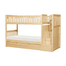 Bartly (5) Twin/Twin Step Bunk Bed with Twin Trundle in Natural - B2043SB-1*R
