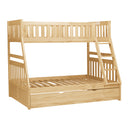 Bartly (4) Twin/Full Bunk Bed with Twin Trundle in Natural - B2043TF-1*R