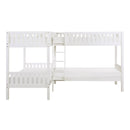 Galen (3) Corner Bunk Bed in White - B2053CNW-1*