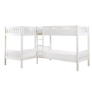 Galen (3) Corner Bunk Bed in White - B2053CNW-1*