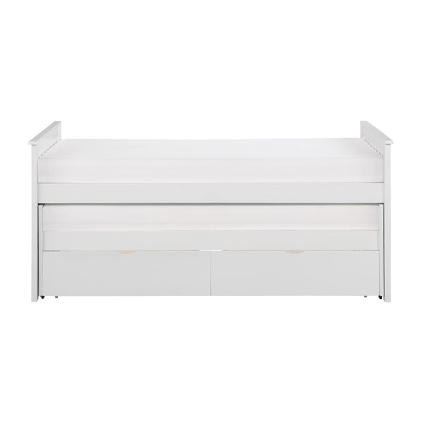 Galen (4) Twin/Twin Bed with Storage Boxes in White - B2053RTW-1T*