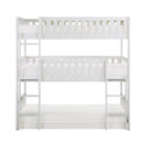 Galen (3) Triple Bunk Bed in White - B2053TTTW-1*