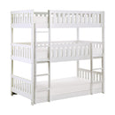 Galen (3) Triple Bunk Bed in White - B2053TTTW-1*