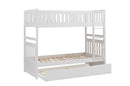 Galen (4) Twin/Twin Bunk Bed with Twin Trundle in White - B2053W-1*R