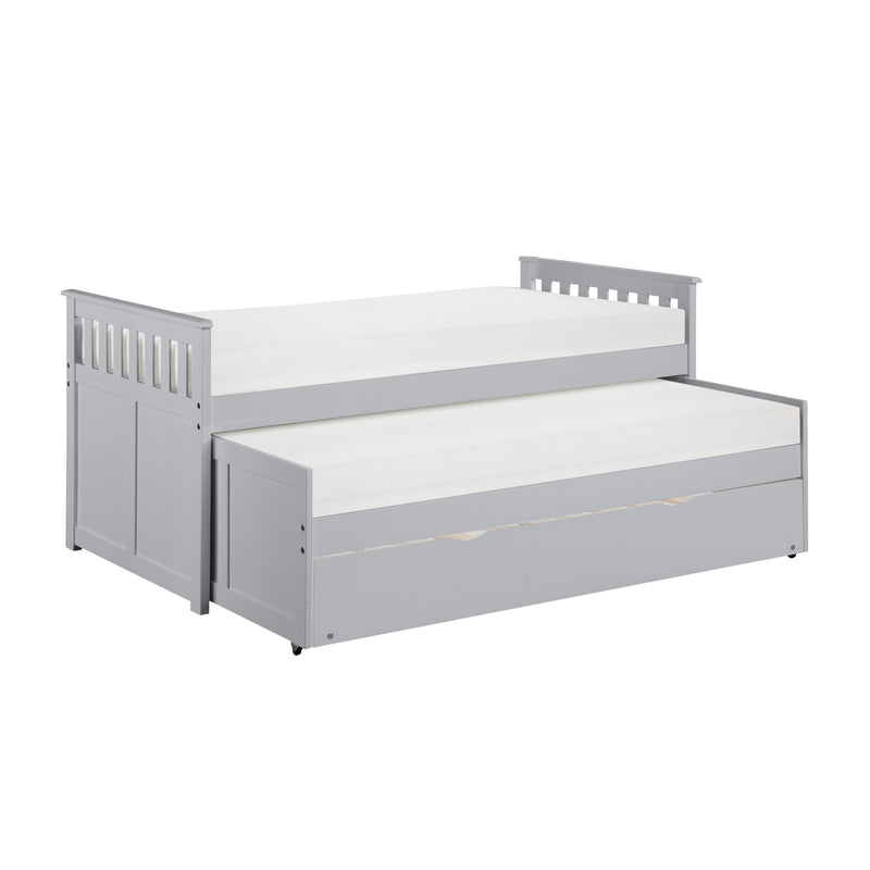 Orion Twin/Twin Bed with Twin Trundle in Gray - B2063RT-1R