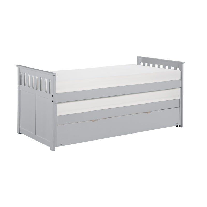 Orion Twin/Twin Bed with Twin Trundle in Gray - B2063RT-1R