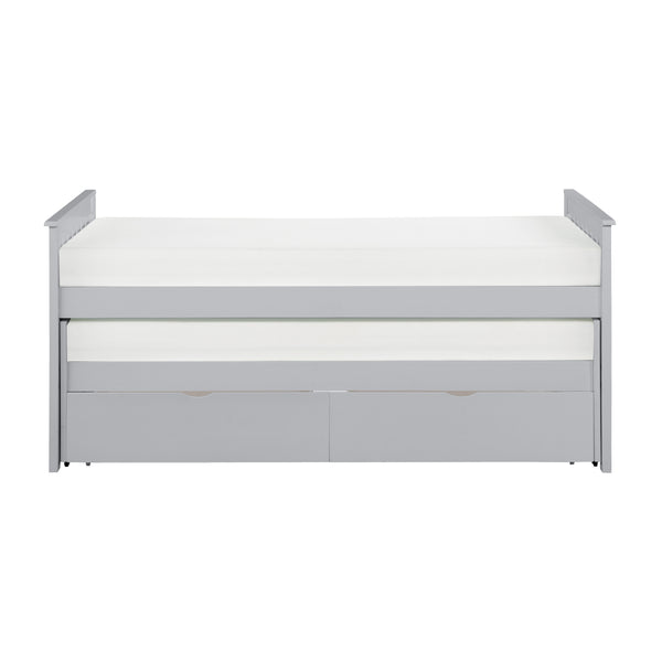 Orion (4) Twin/Twin Bed with Storage Boxes in Gray - B2063RT-1T*