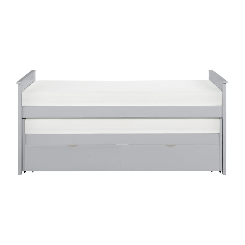 Orion (4) Twin/Twin Bed with Storage Boxes in Gray - B2063RT-1T*