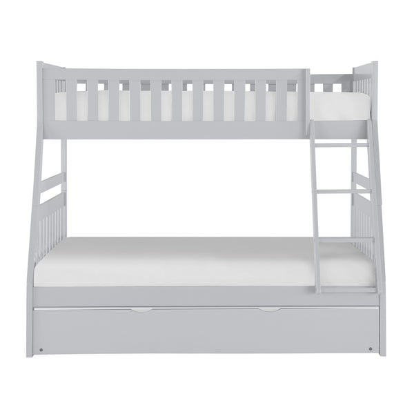 Orion (4) Twin/Full Bunk Bed with Twin Trundle in Gray - B2063TF-1*R