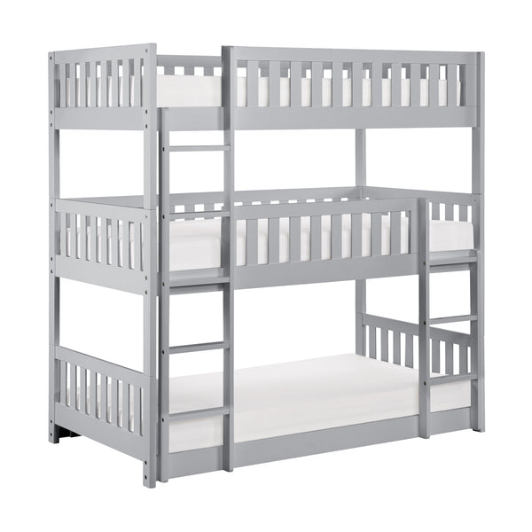Orion (3) Triple Bunk Bed in Gray - B2063TTT-1*