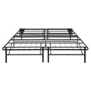 Elevated Foldable Metal Platform Bed Frame, Toolless - Eastern King