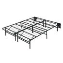 Elevated Foldable Metal Platform Bed Frame, Toolless
