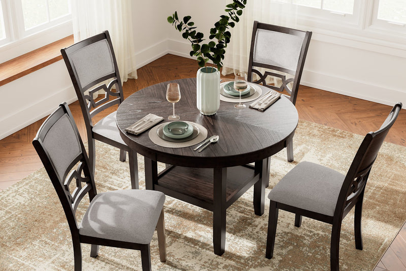 Langwest Dining Table and 4 Chairs (Set of 5)