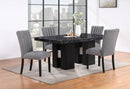 D03 DINING TABLE + D8685 DINING CHAIR GREY