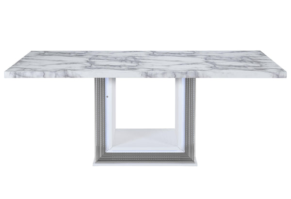 YLIME WHITE MARBLE DINING TABLE image