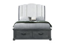 ROWAN GREY STORGAE QUEEN BED