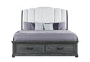 ROWAN GREY STORAGE KING BED