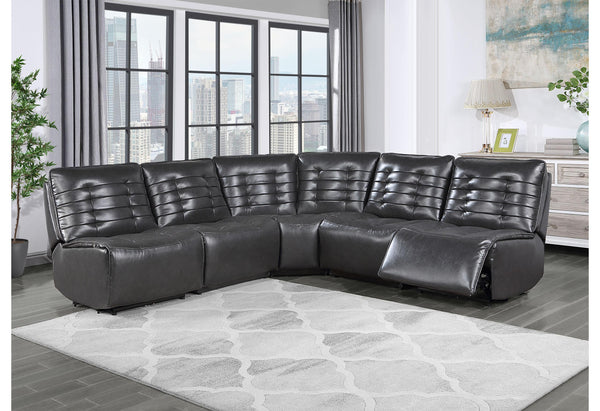 U6066 DOMINO SMOKE SOFA/LOVESEAT W/ CONSOLE image