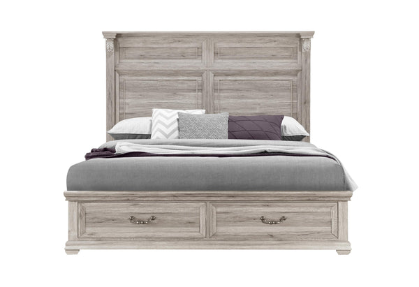 TATUM NATURAL QUEEN BED WITH STORAGE image