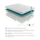 MT-G10CT-10" California King Twin Gel-Infused Memory Foam Mattress image
