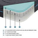 Mira 8" Gel-Infused Memory Foam Hybrid Mattress