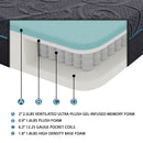 Mira 11" Gel-Infused Memory Foam Hybrid Mattress