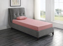 Leo 7" Pink Gel-Infused Memory Foam Mattress And Pillow Set