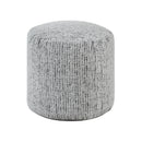 Aiken Pouf in Black/Multi/White - P31002