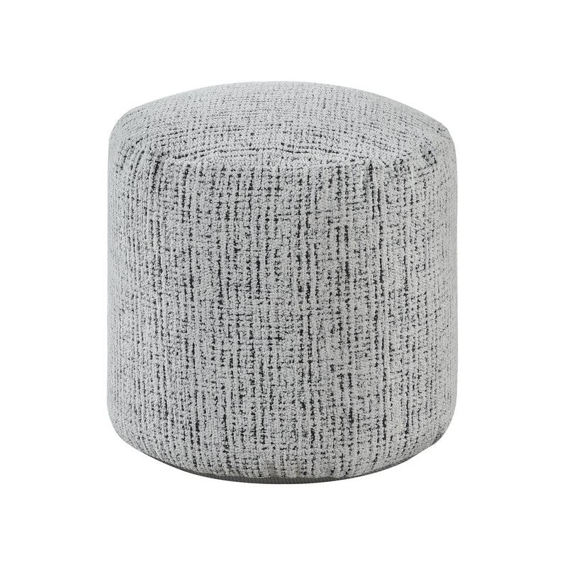 Aiken Pouf in Black/Multi/White - P31002