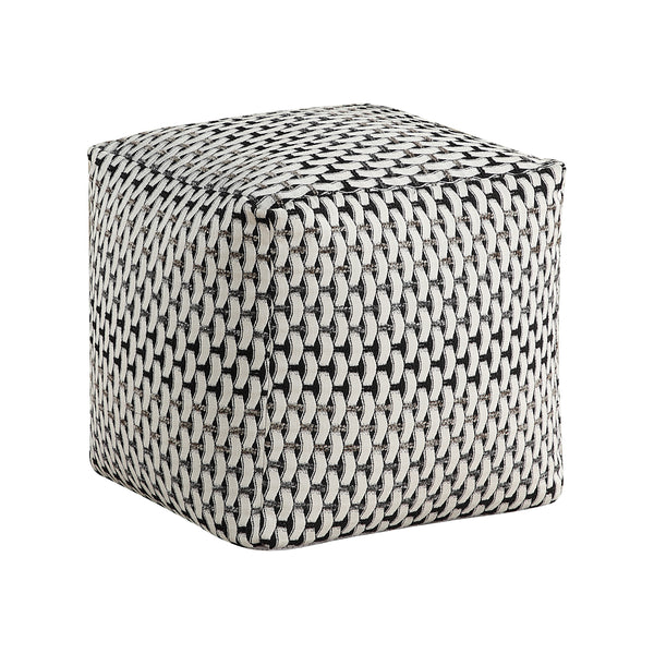 Trent Pouf in Black/Gray/Multi - P31006