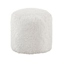 Easley Pouf (No Wooden Frame) - White - Fabric