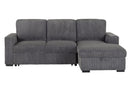 U2660 Grey L Sectional Pullout