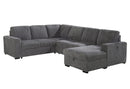 U2660 Grey L Sectional Pullout