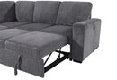 U2660 Grey Sectional Sofa-Without Chaise