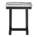 T1319 Blk/Wht End Table