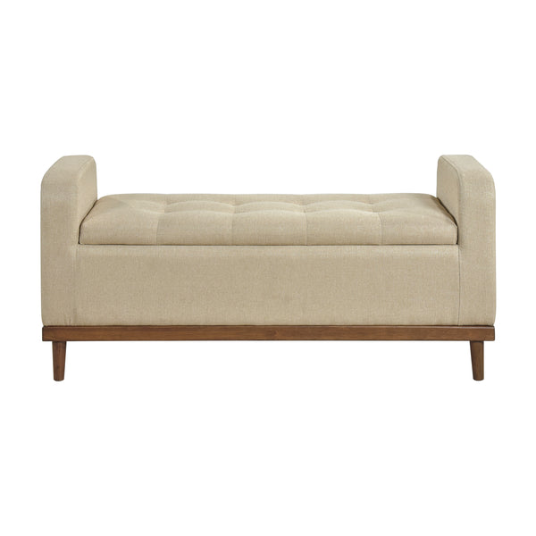 Brigitte Lift Top Storage Bench in Brown - 4590BR